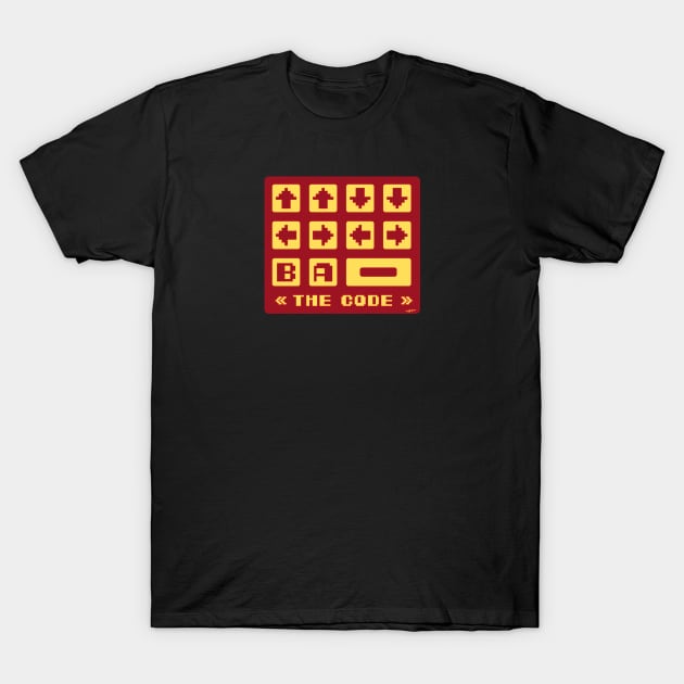 contra code (red) T-Shirt by bald artist designs